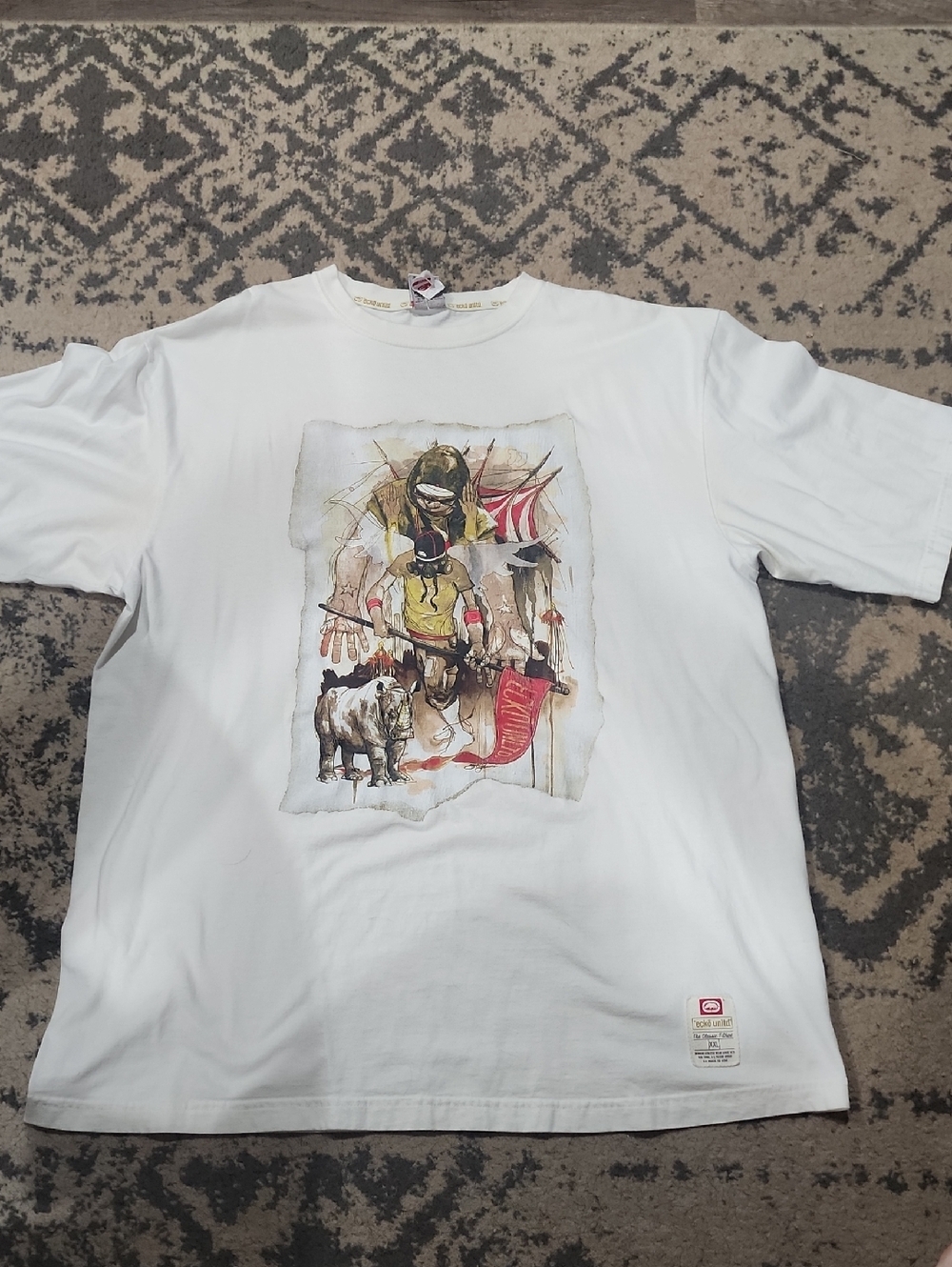 Vintage Ecko Unltd. graphic t-shirt featuring the "Graffiti Warrior" design! Men